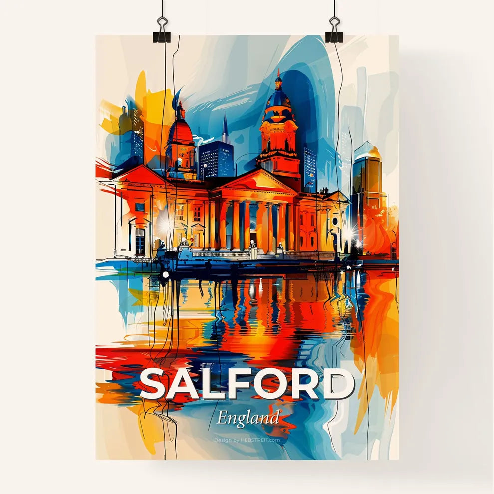 Vibrant Salford, England Poster