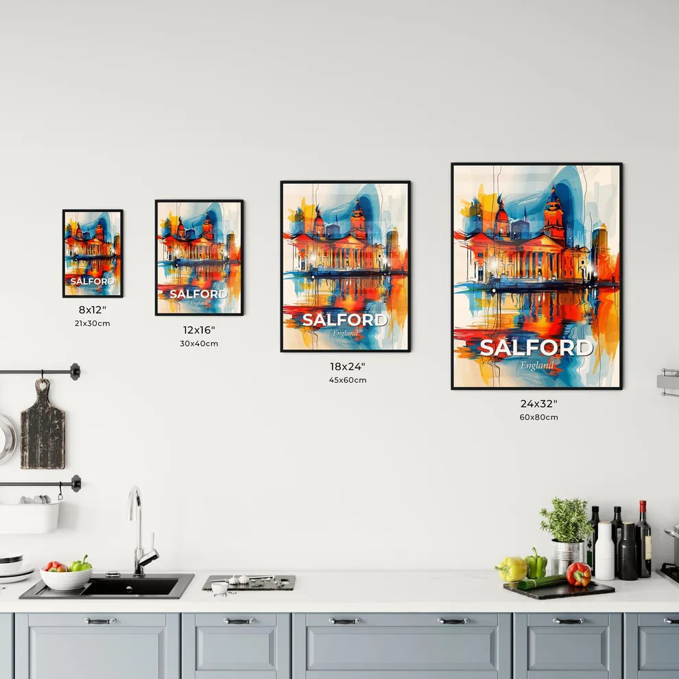 Vibrant Salford, England Kitchen Art
