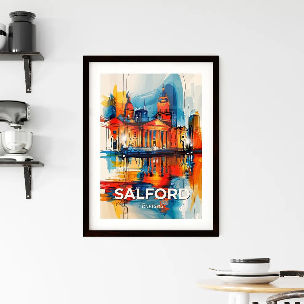 Vibrant Salford, England Framed Print