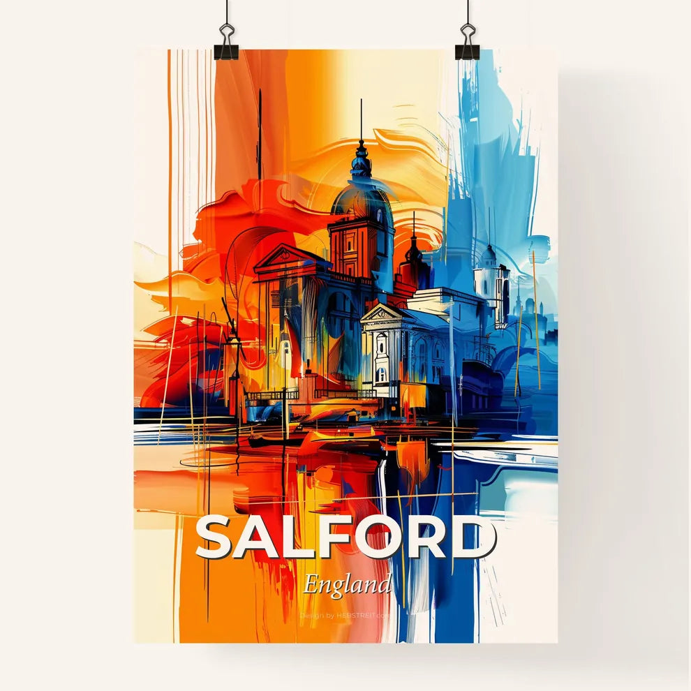 Vibrant Salford, England Poster