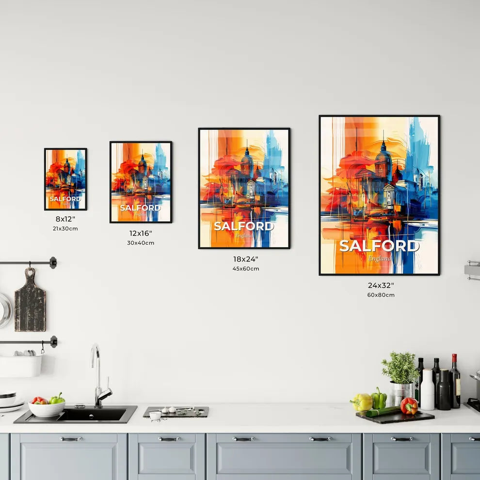 Vibrant Salford, England Kitchen Art