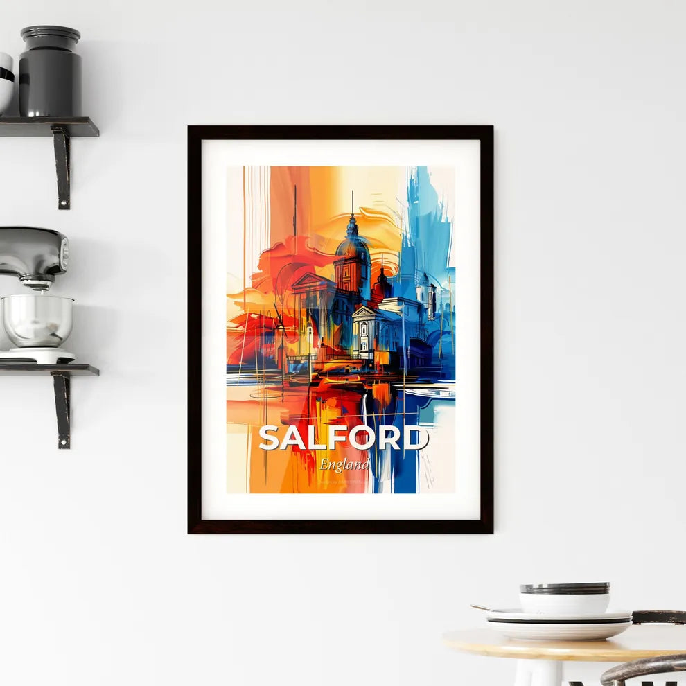 Vibrant Salford, England Framed Print