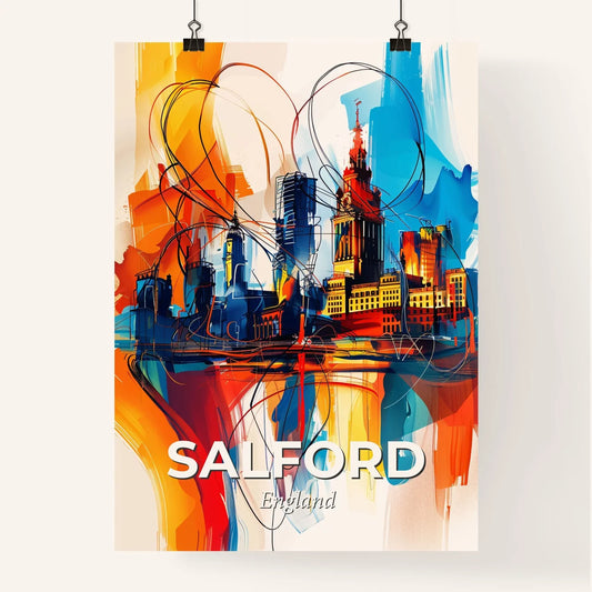 Vibrant Salford, England Poster