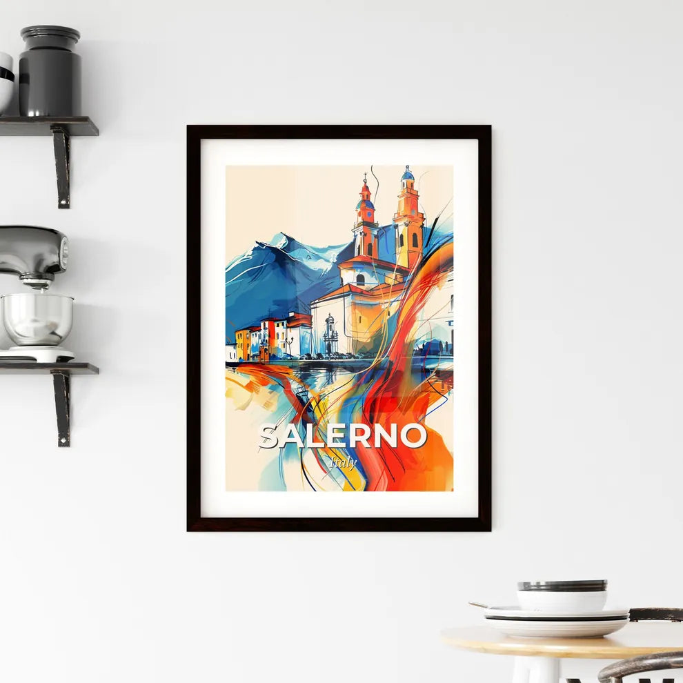 Vibrant Salerno, Italy Framed Print