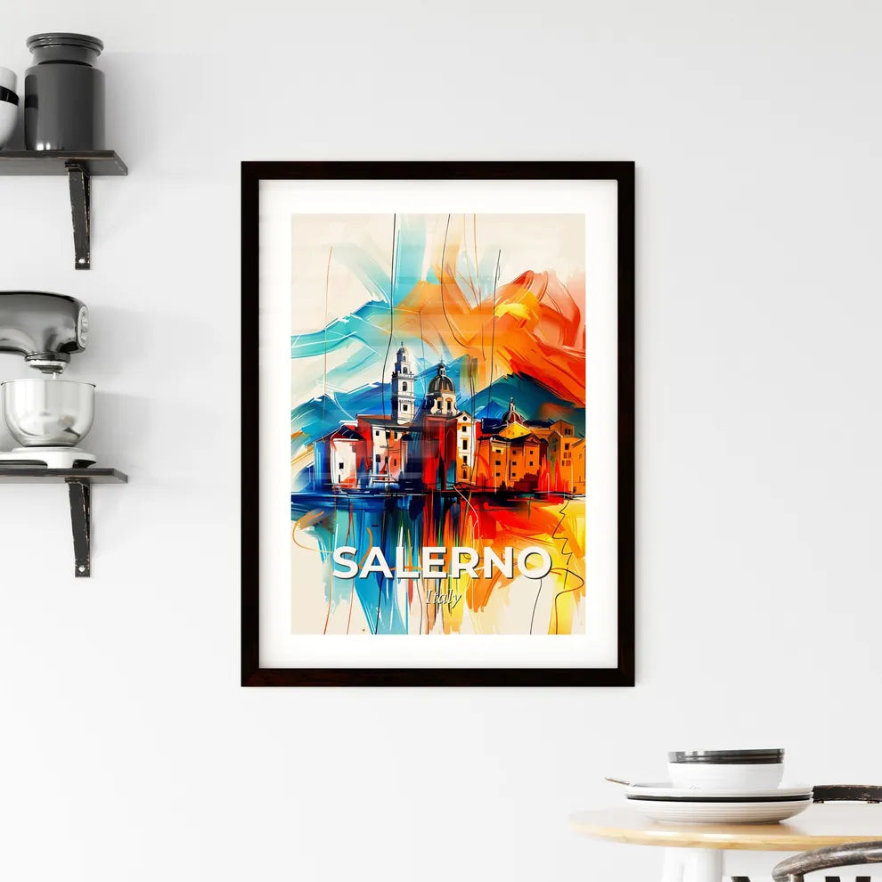 Vibrant Salerno, Italy Framed Print
