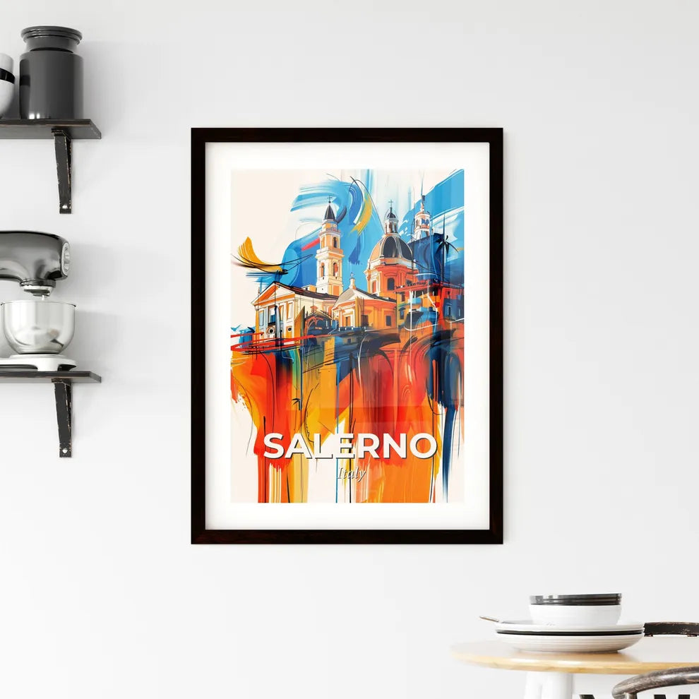 Vibrant Salerno, Italy Framed Print