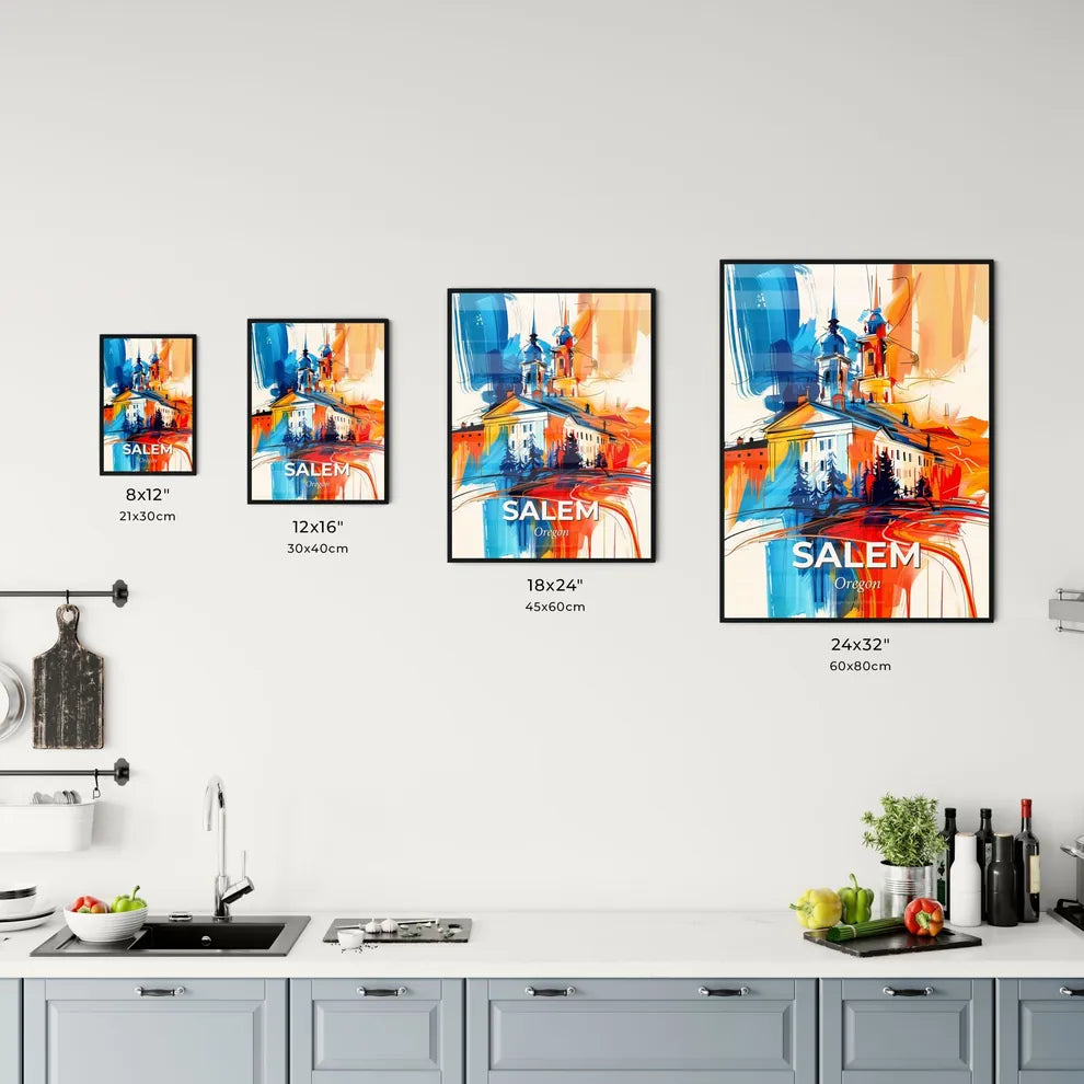 Vibrant Salem, Oregon Kitchen Art