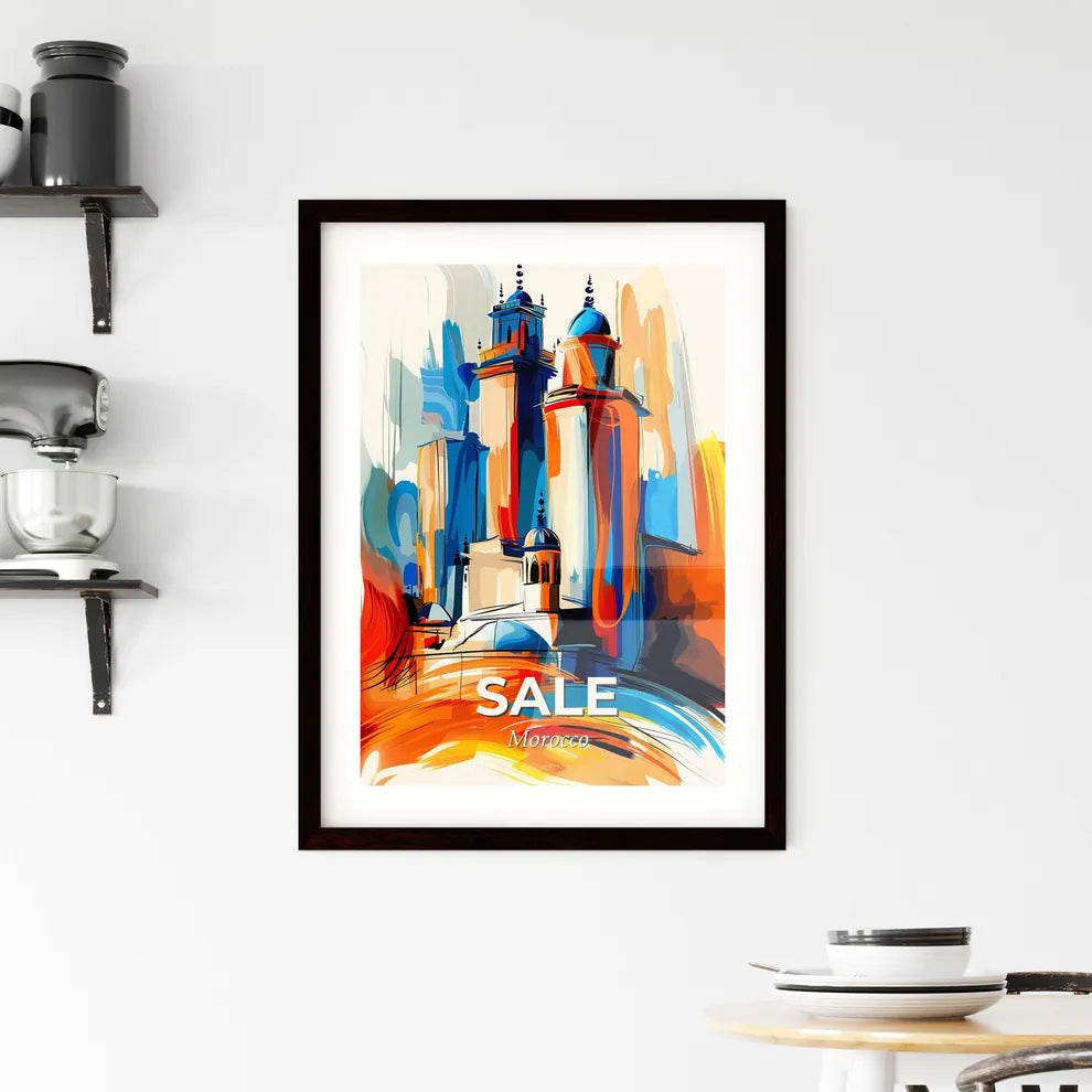 Vibrant Sale, Morocco Framed Print