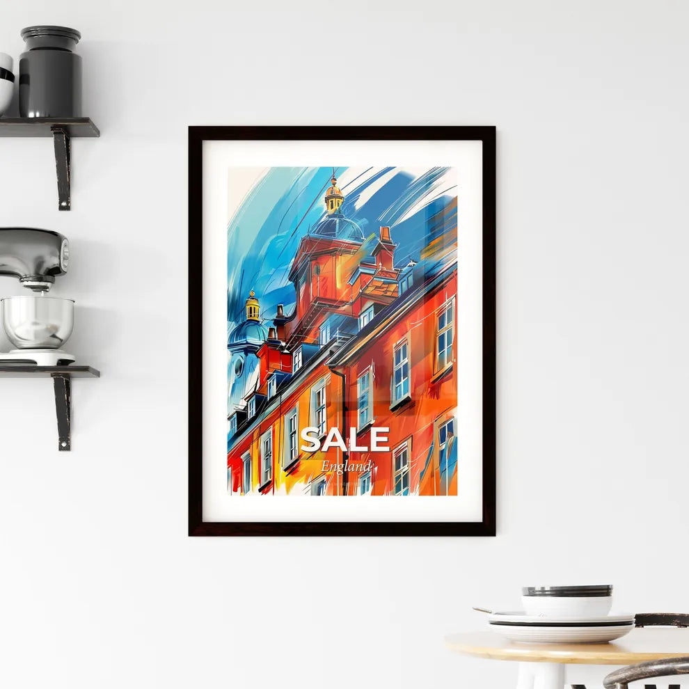 Vibrant Sale, England Framed Print