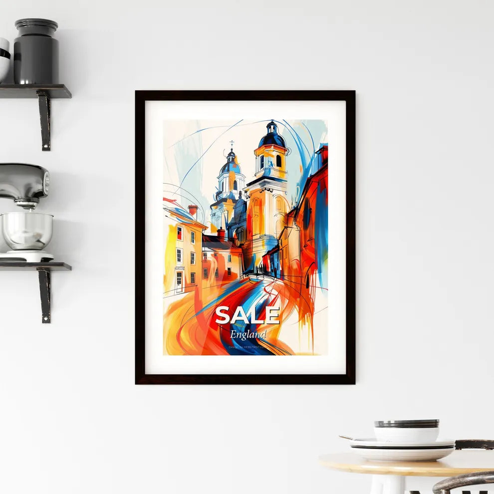 Vibrant Sale, England Framed Print