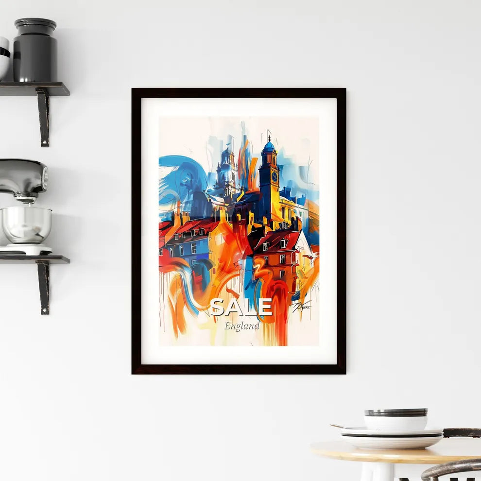 Vibrant Sale, England Framed Print