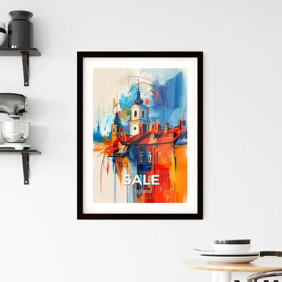 Vibrant Sale, England Framed Print