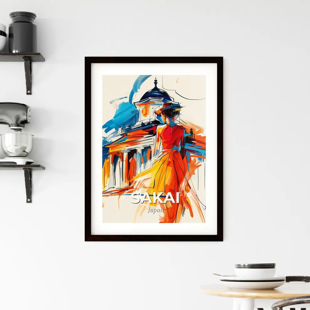 Vibrant Sakai, Japan Framed Print