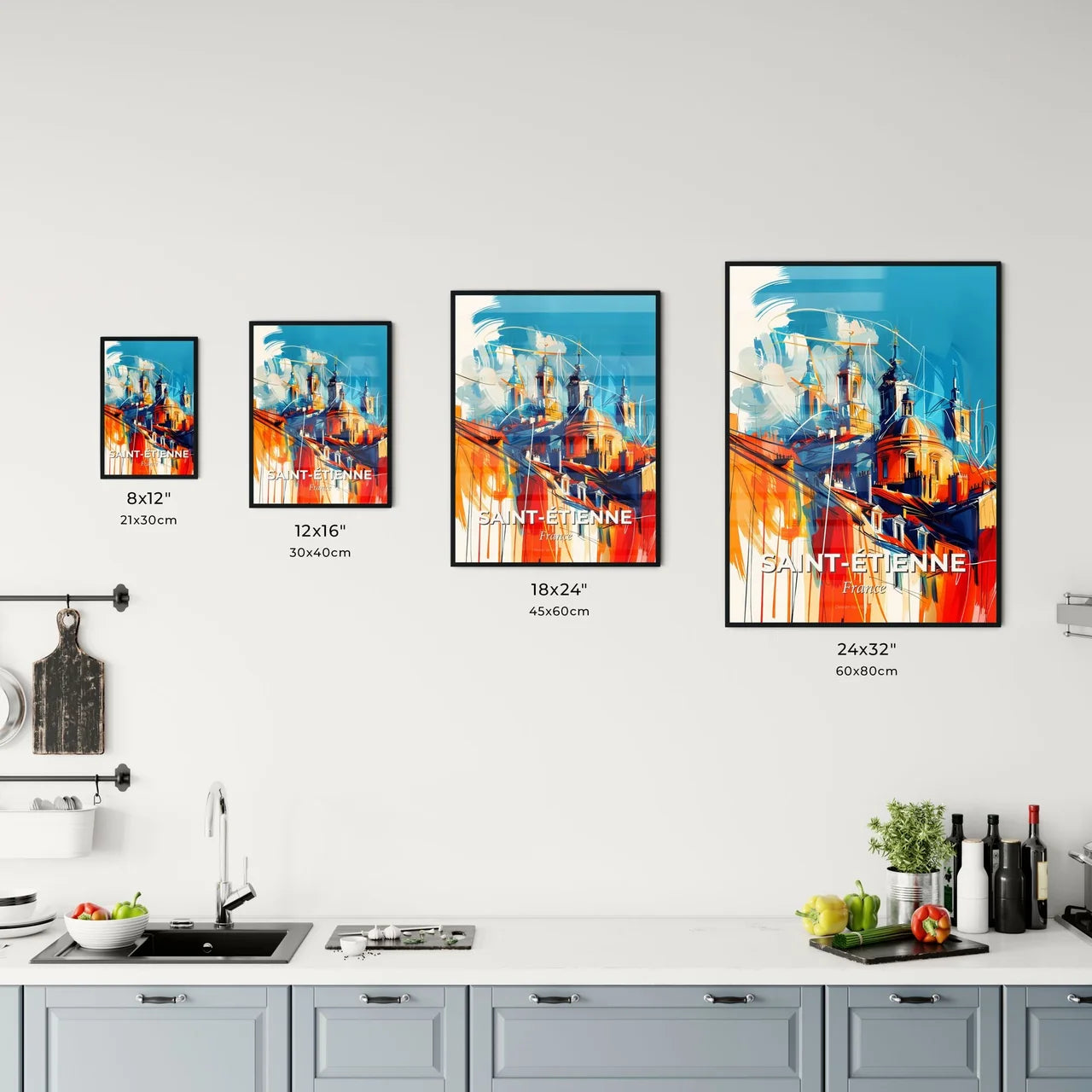 Vibrant Sain Kitchen Art