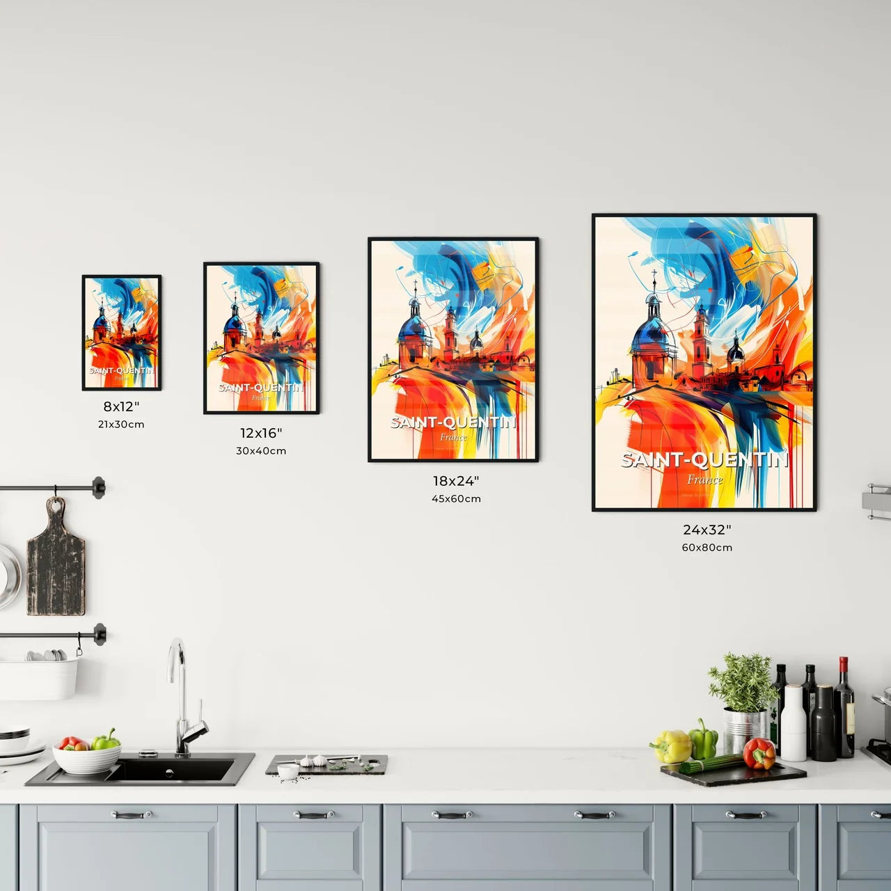 Vibrant Sain Kitchen Art