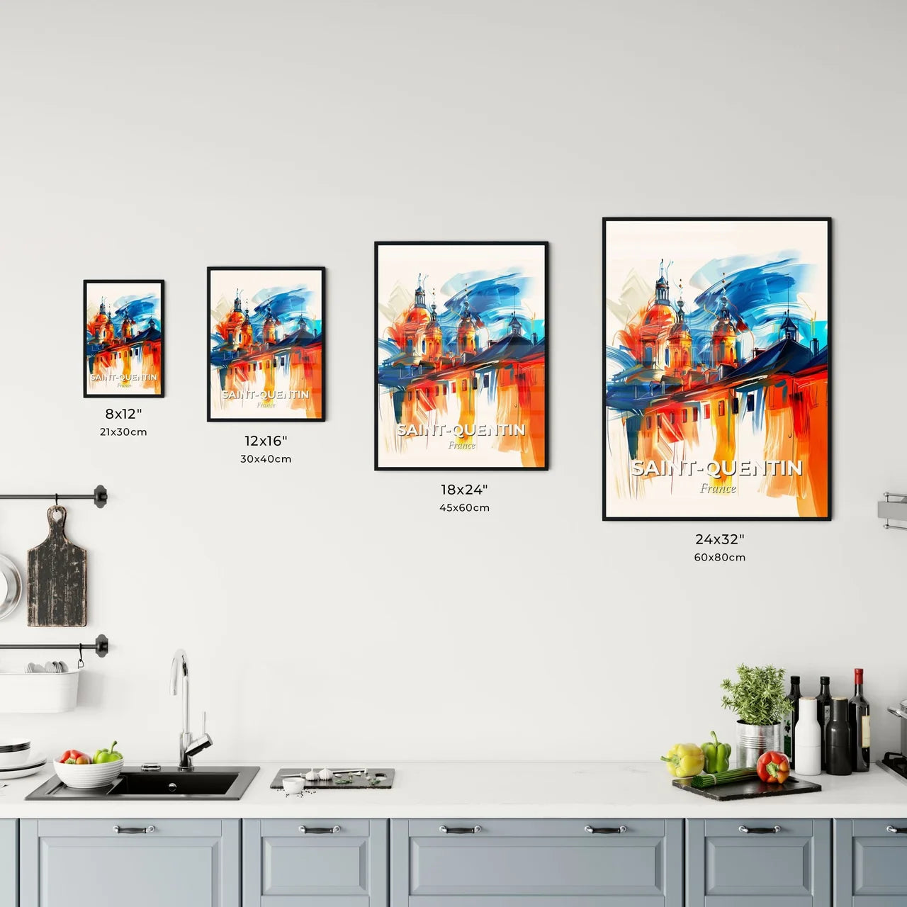 Vibrant Sain Kitchen Art