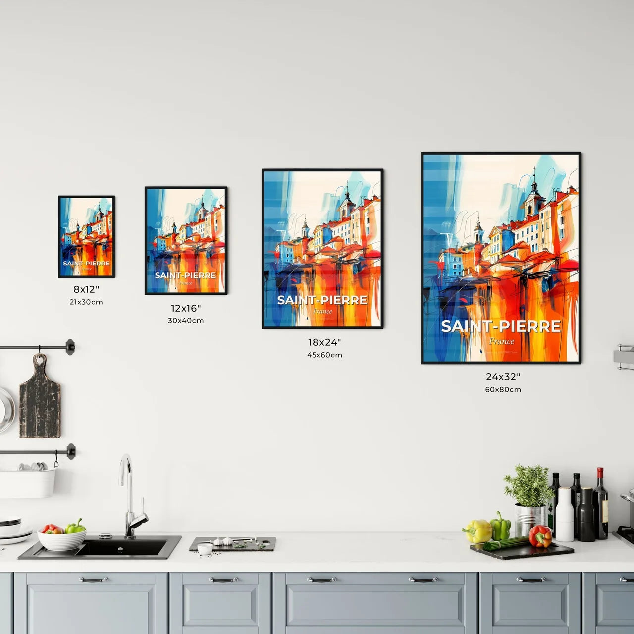 Vibrant Sain Kitchen Art