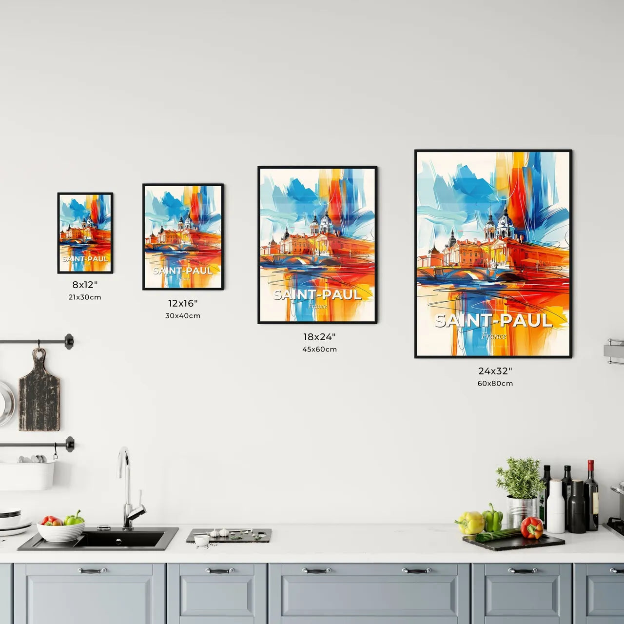 Vibrant Sain Kitchen Art