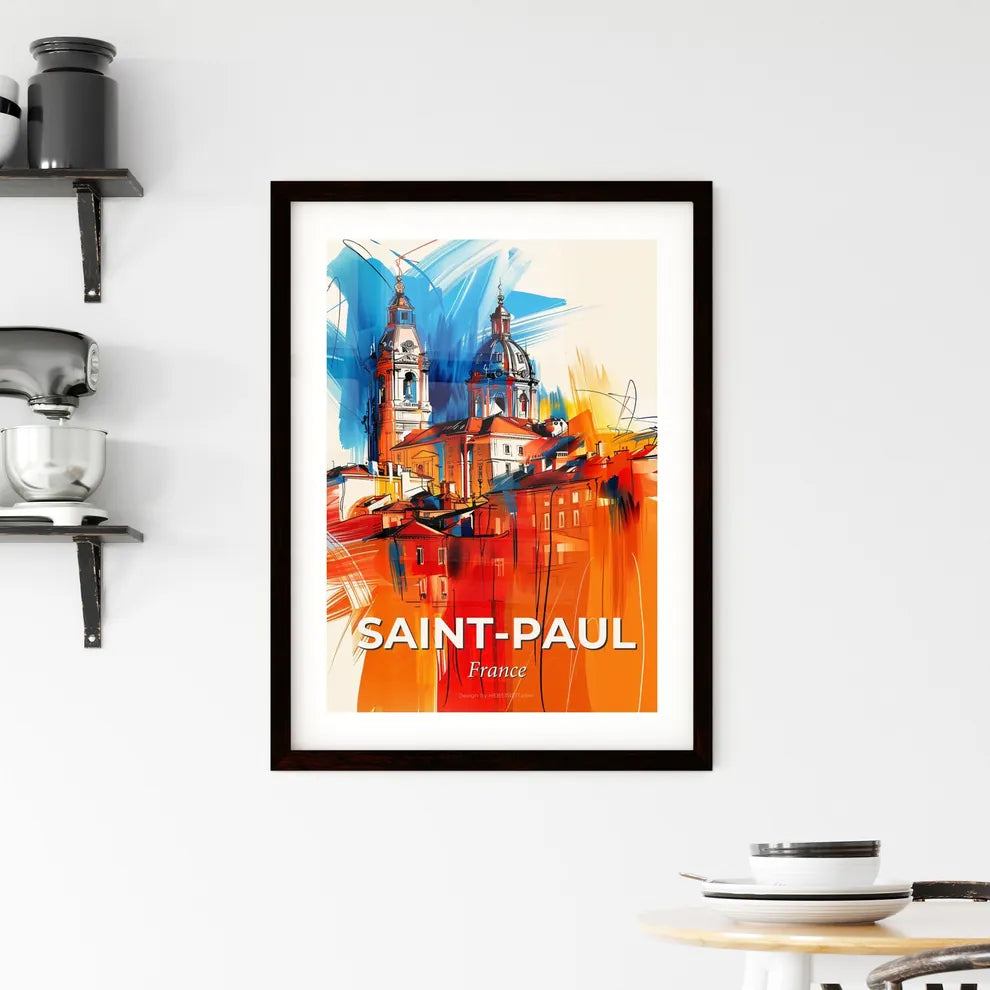 Vibrant Sain Framed Print