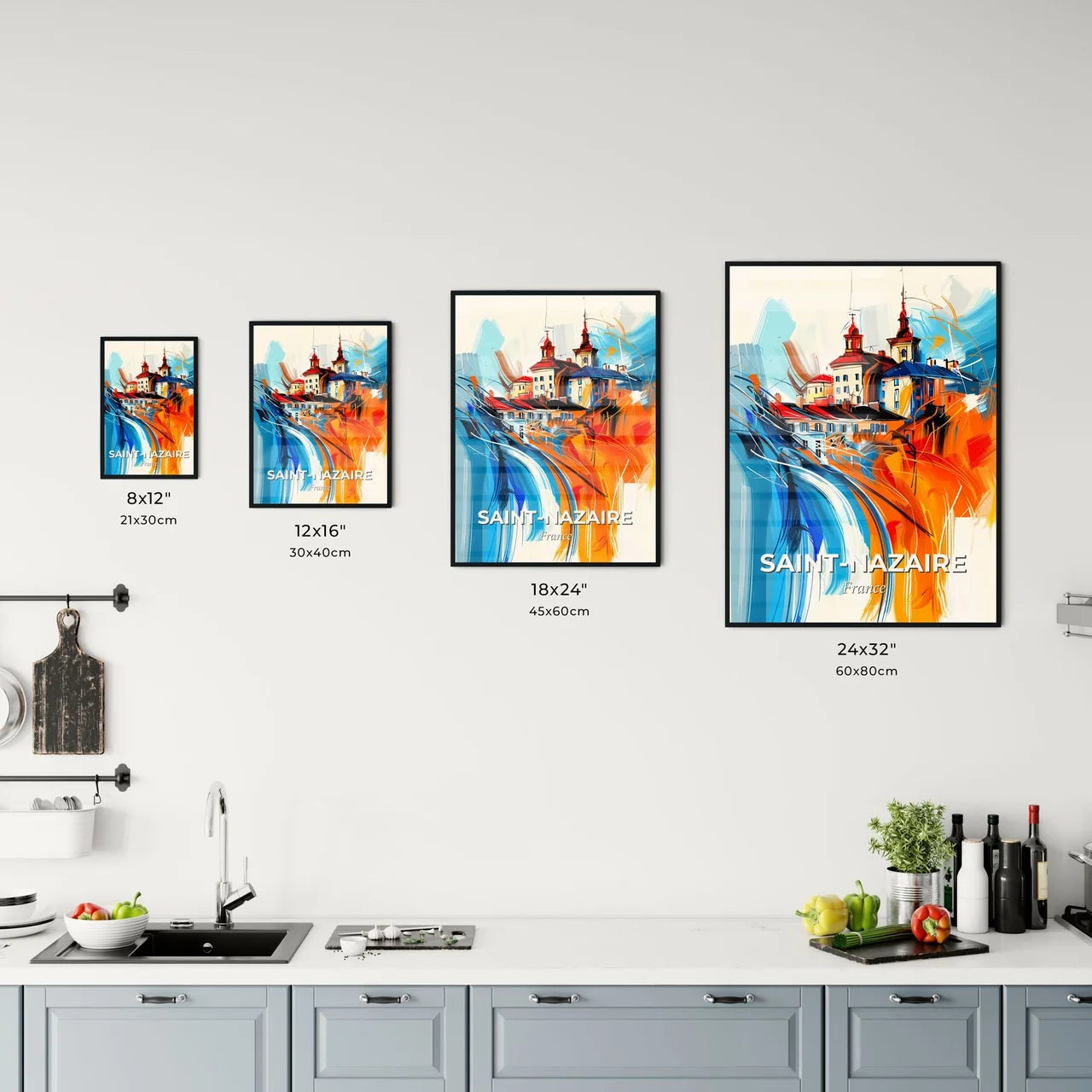 Vibrant Sain Kitchen Art