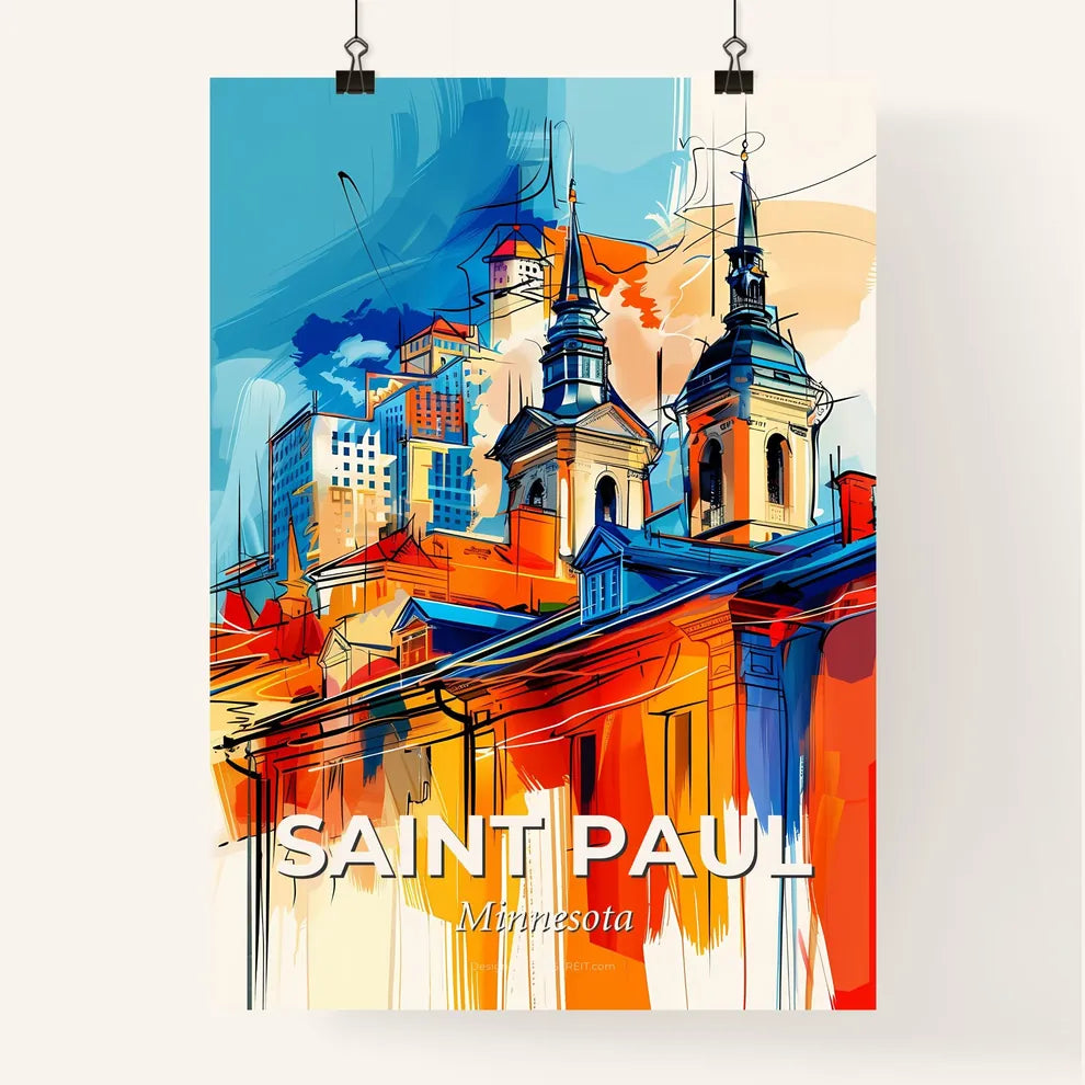 Vibrant Saint Paul, Minnesota Poster