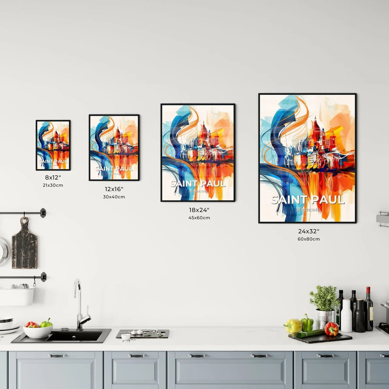 Vibrant Saint Paul, Minnesota Kitchen Art