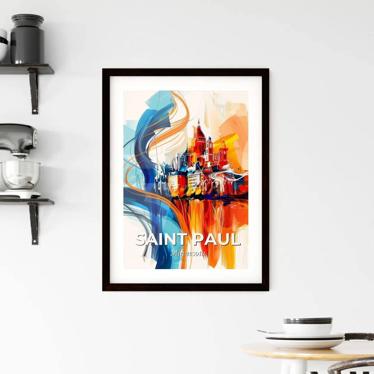 Vibrant Saint Paul, Minnesota Framed Print