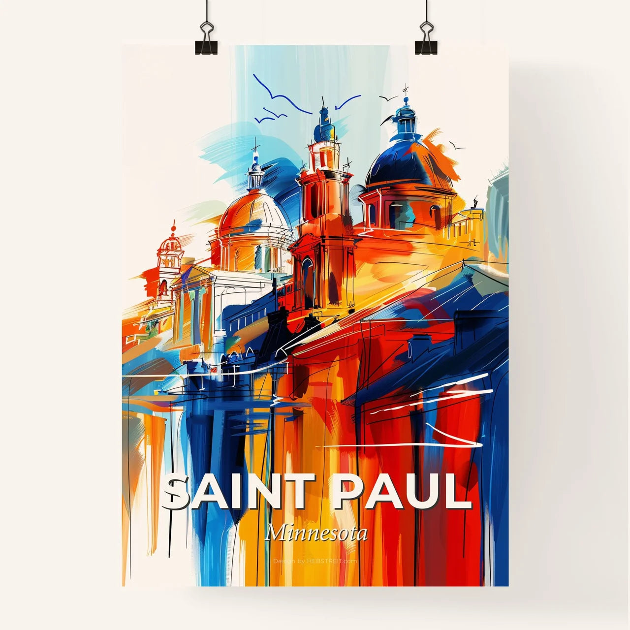 Vibrant Saint Paul, Minnesota Poster