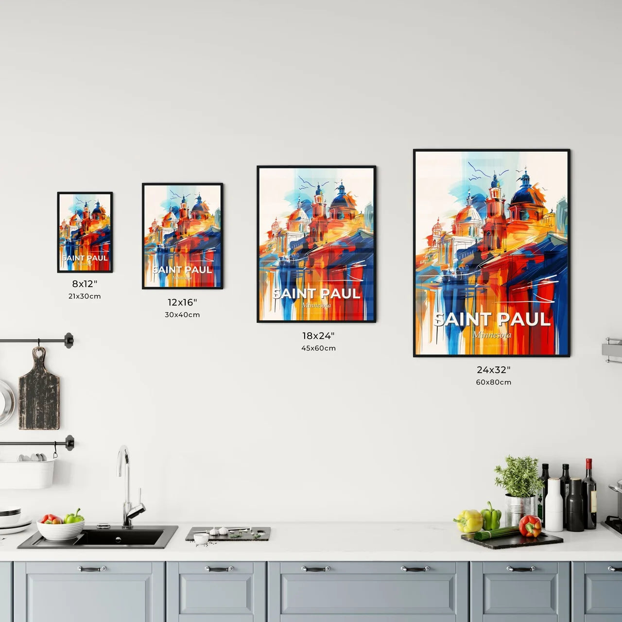 Vibrant Saint Paul, Minnesota Kitchen Art