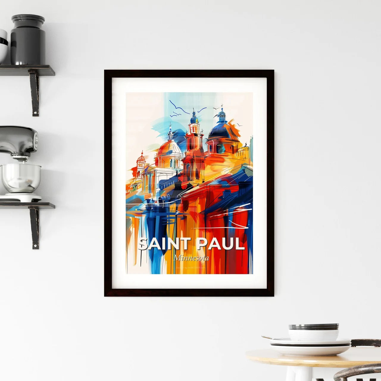 Vibrant Saint Paul, Minnesota Framed Print
