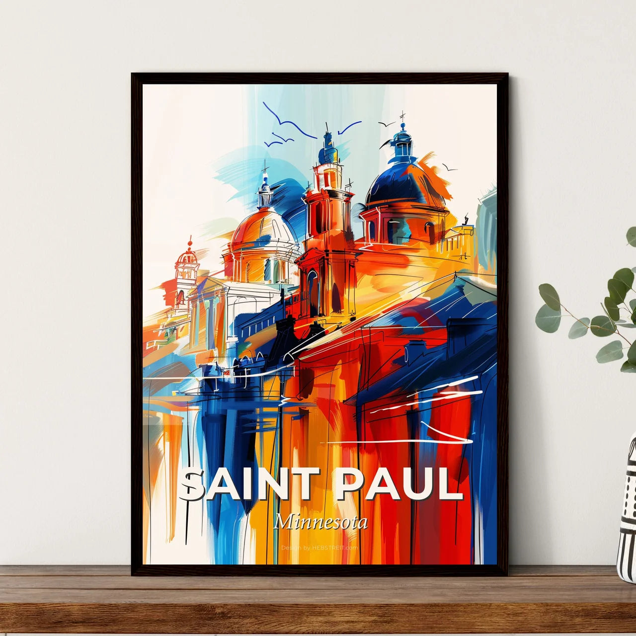 Vibrant Saint Paul, Minnesota Art Print
