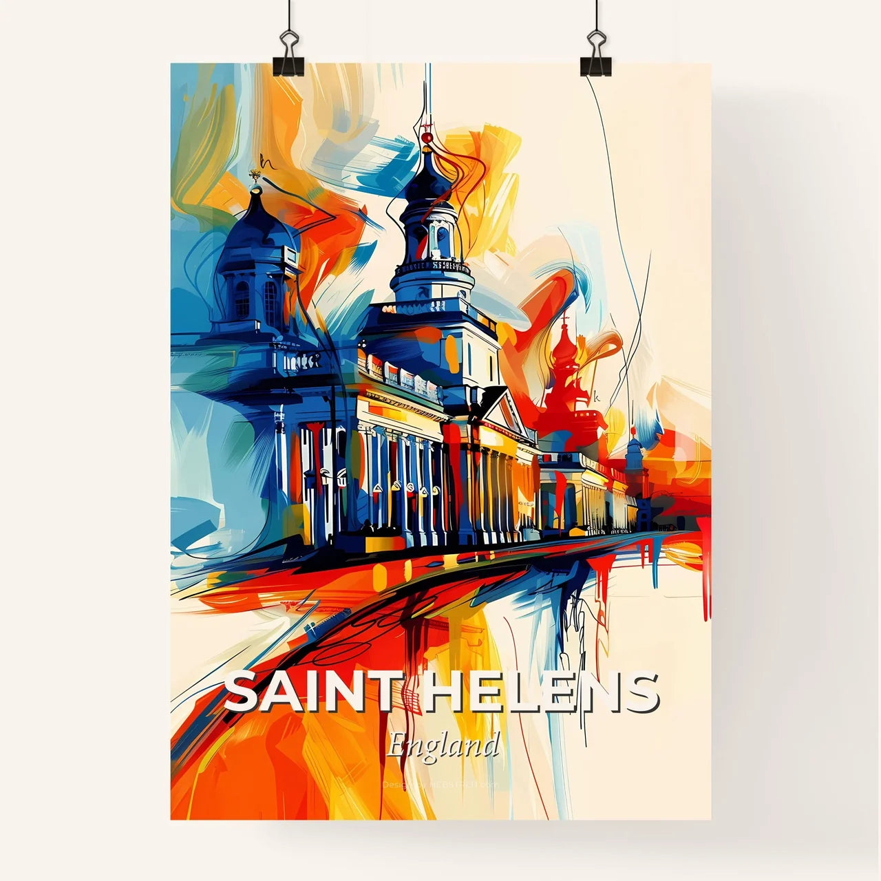 Vibrant Saint Helens, England Poster