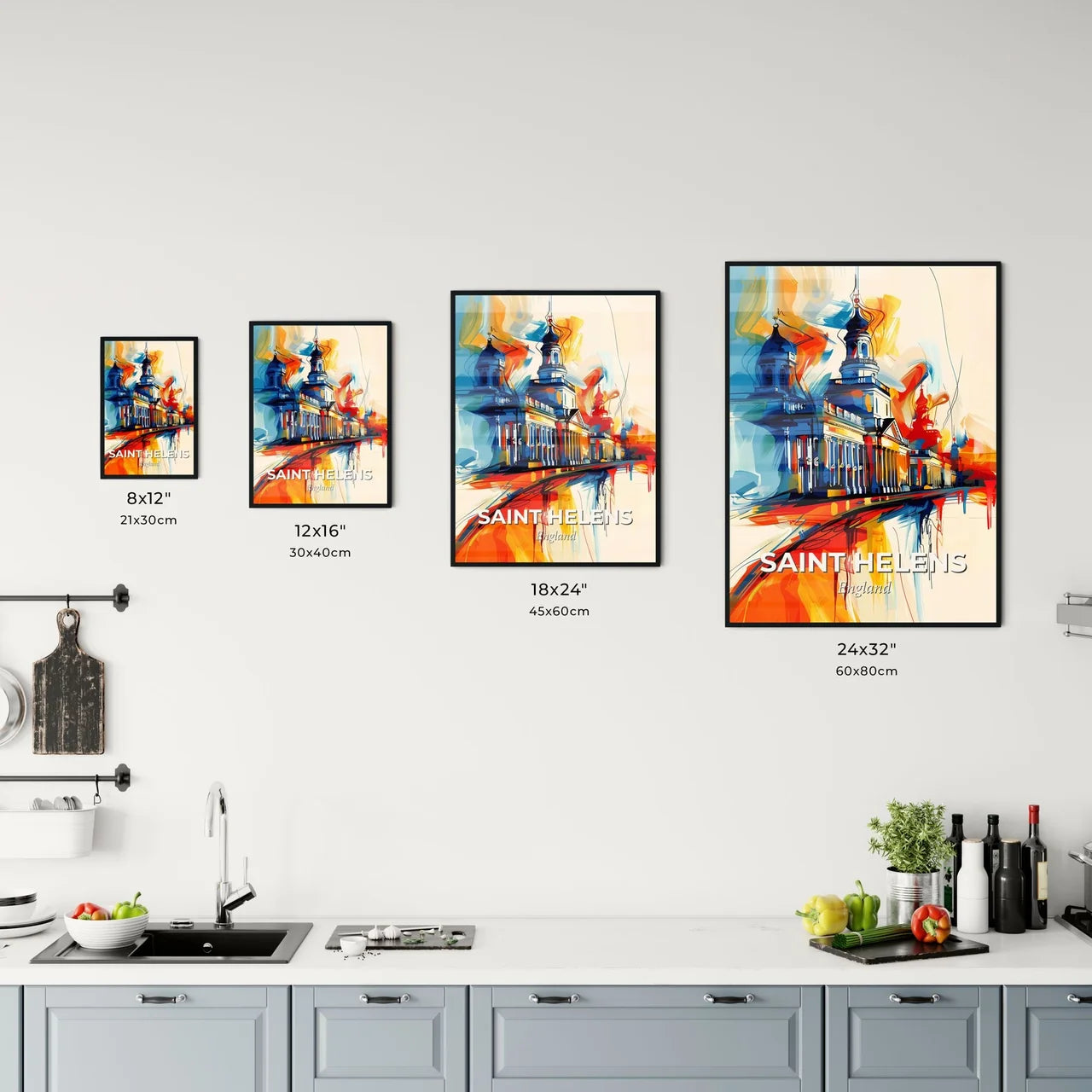 Vibrant Saint Helens, England Kitchen Art