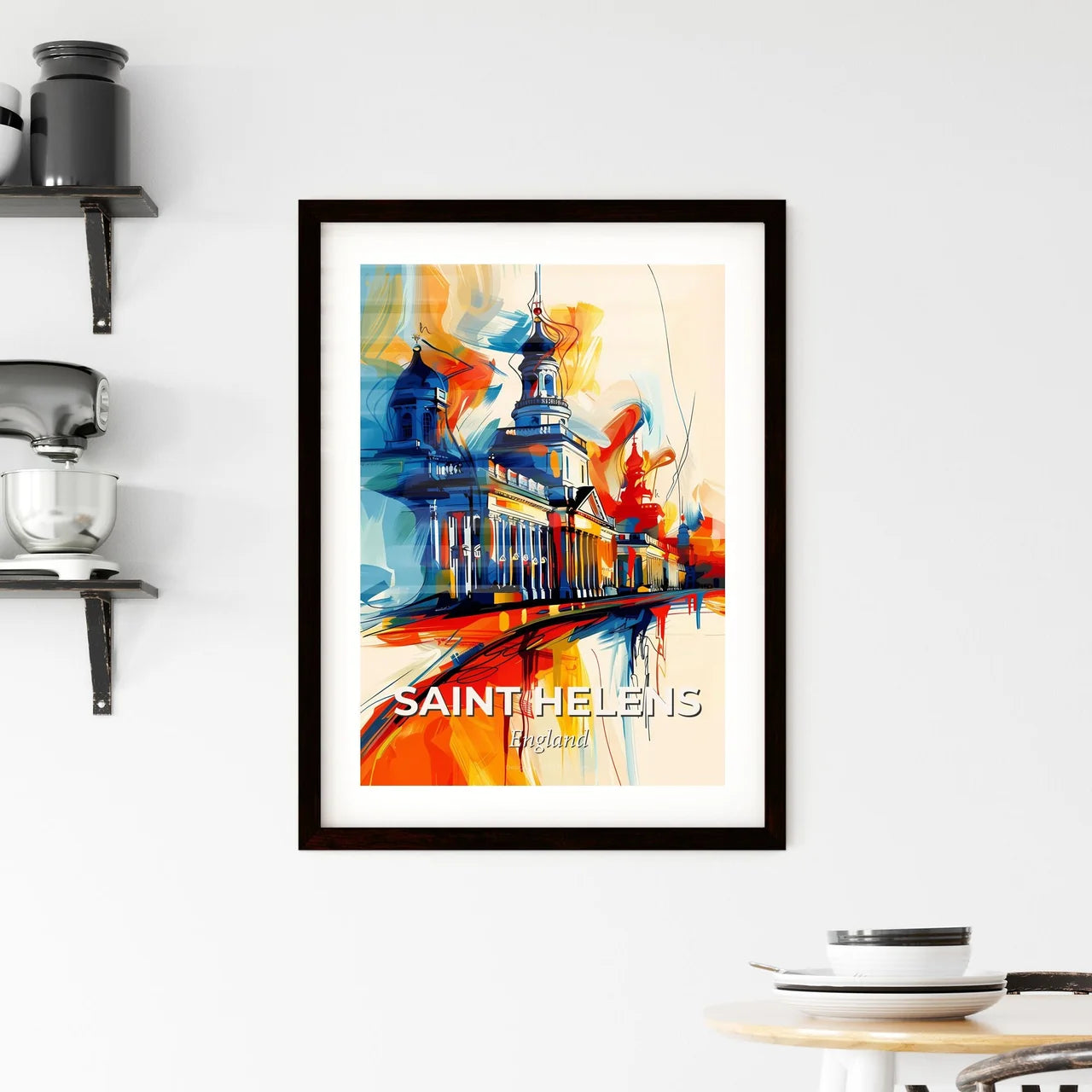 Vibrant Saint Helens, England Framed Print