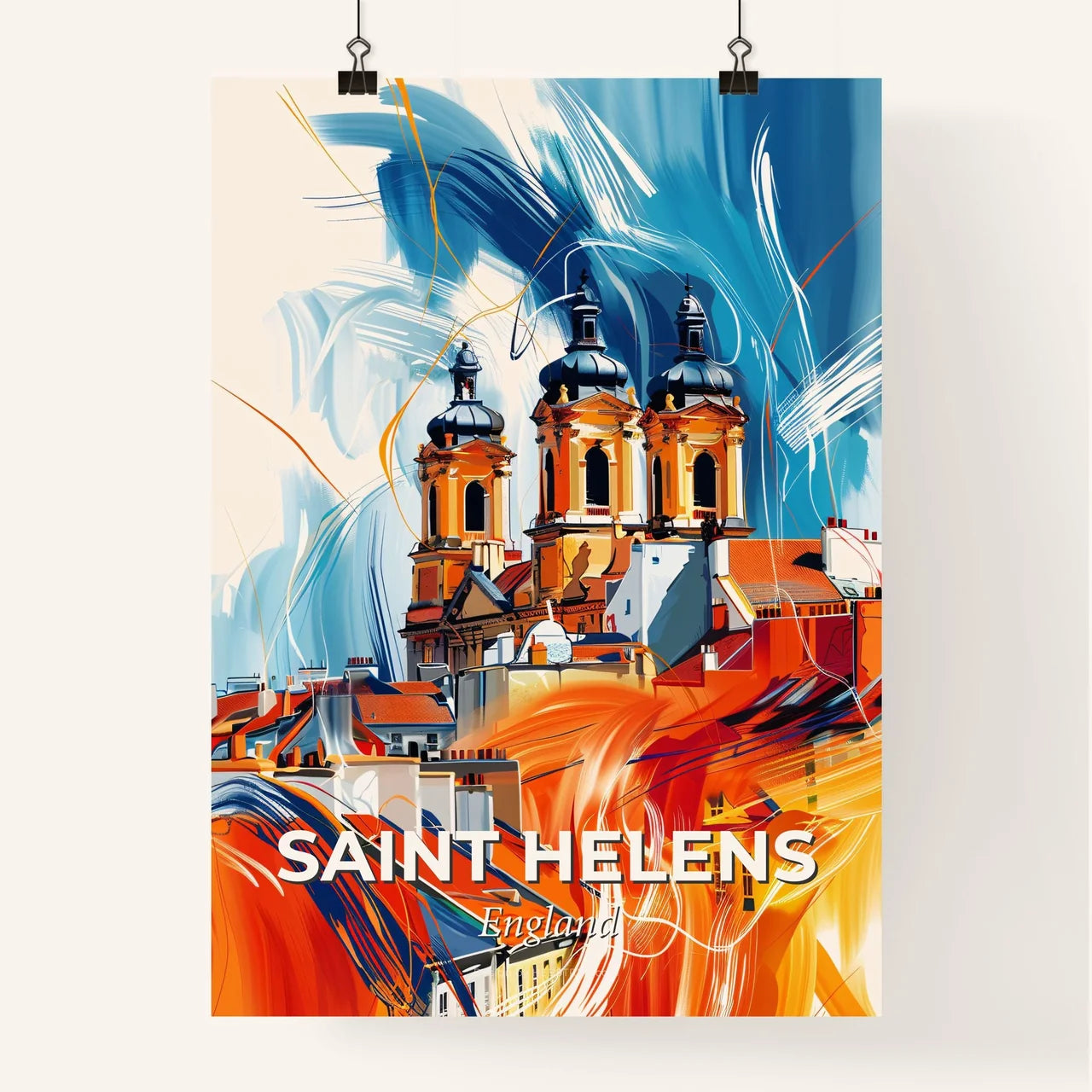 Vibrant Saint Helens, England Poster