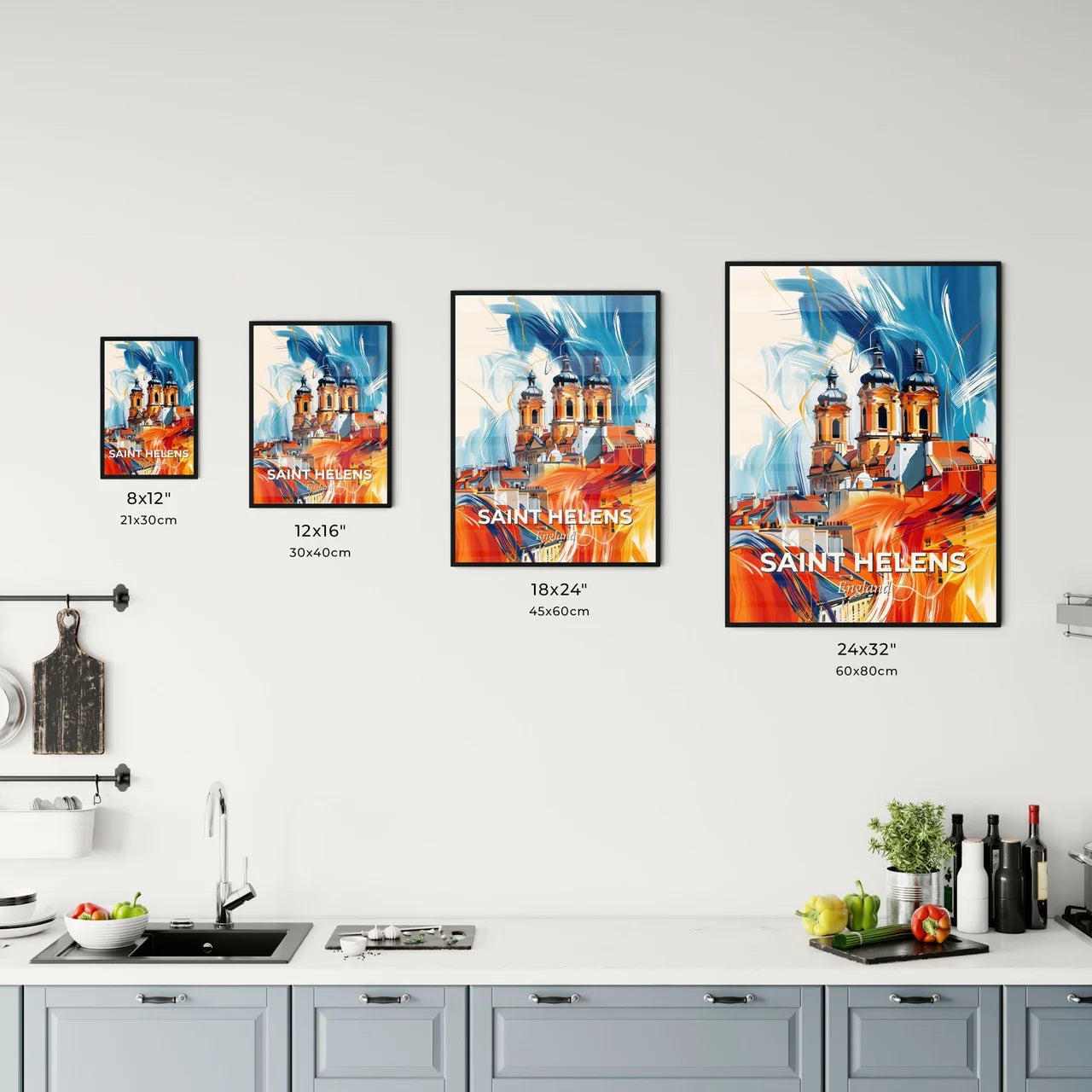 Vibrant Saint Helens, England Kitchen Art