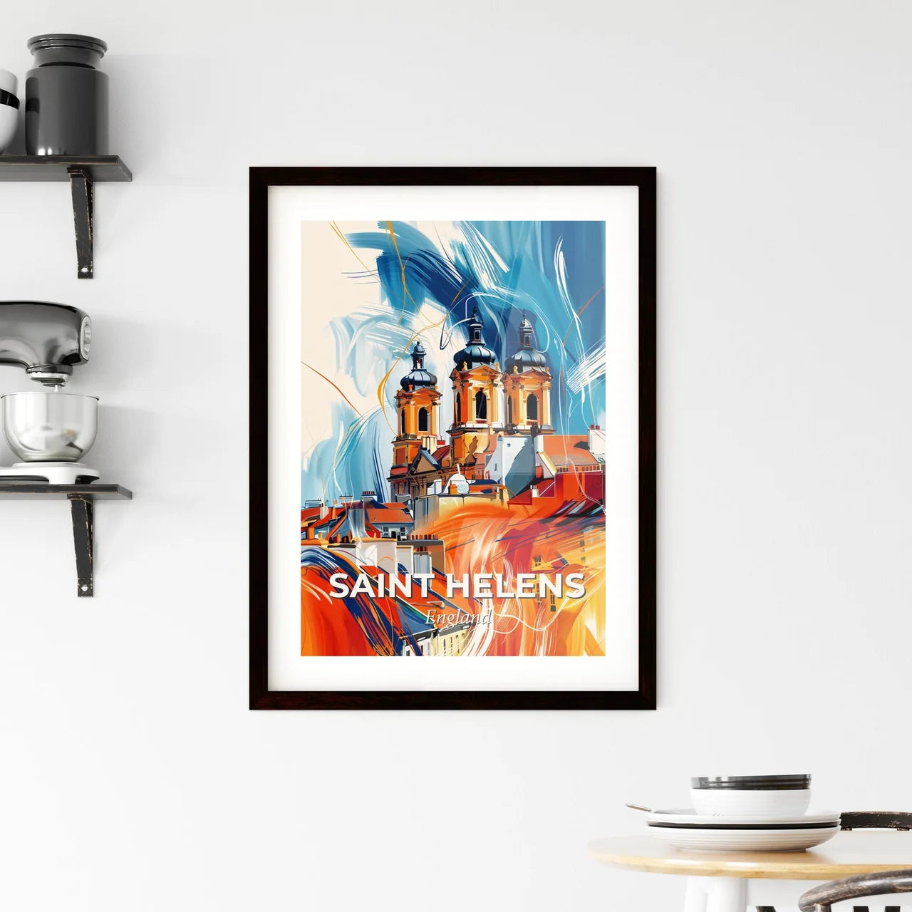 Vibrant Saint Helens, England Framed Print