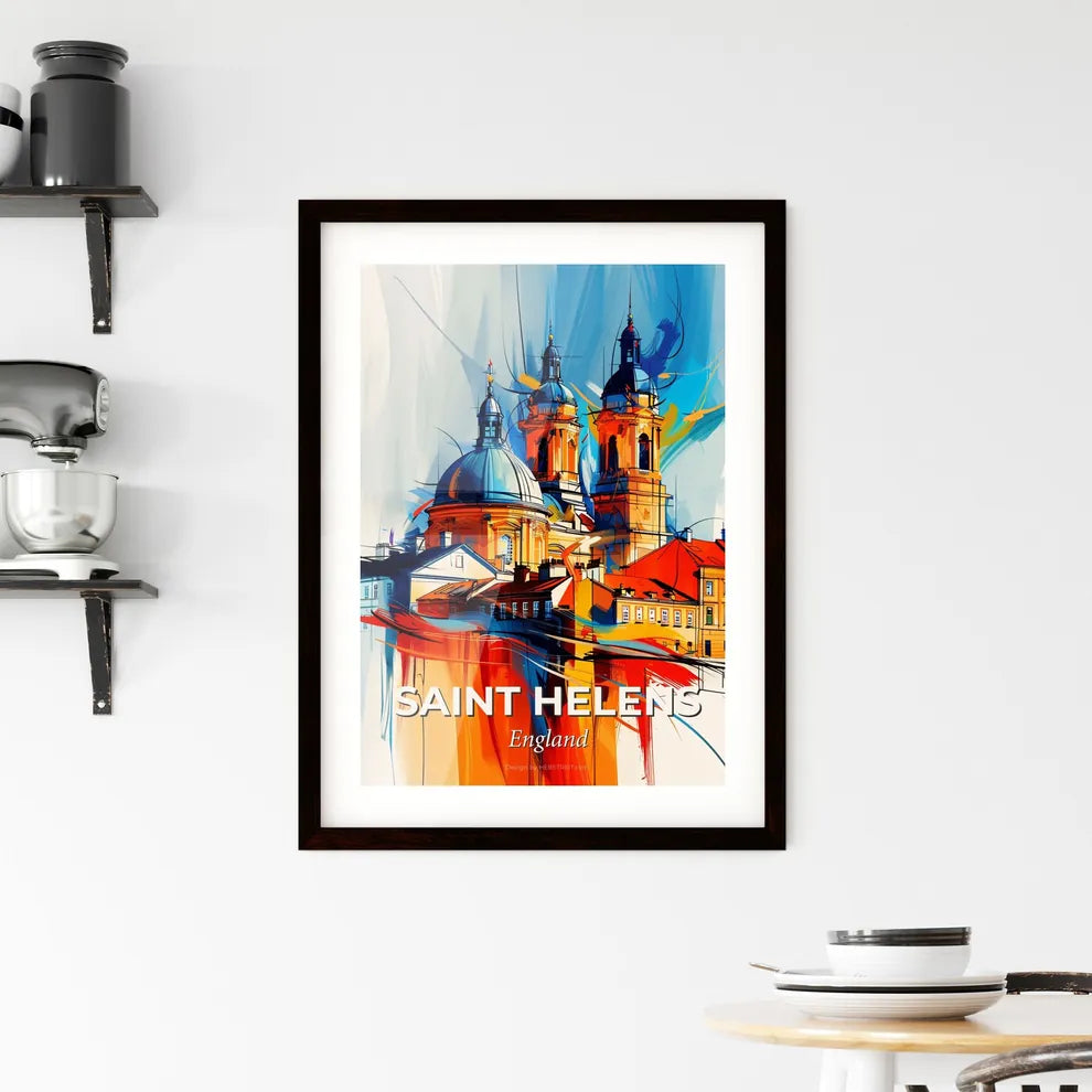 Vibrant Saint Helens, England Framed Print