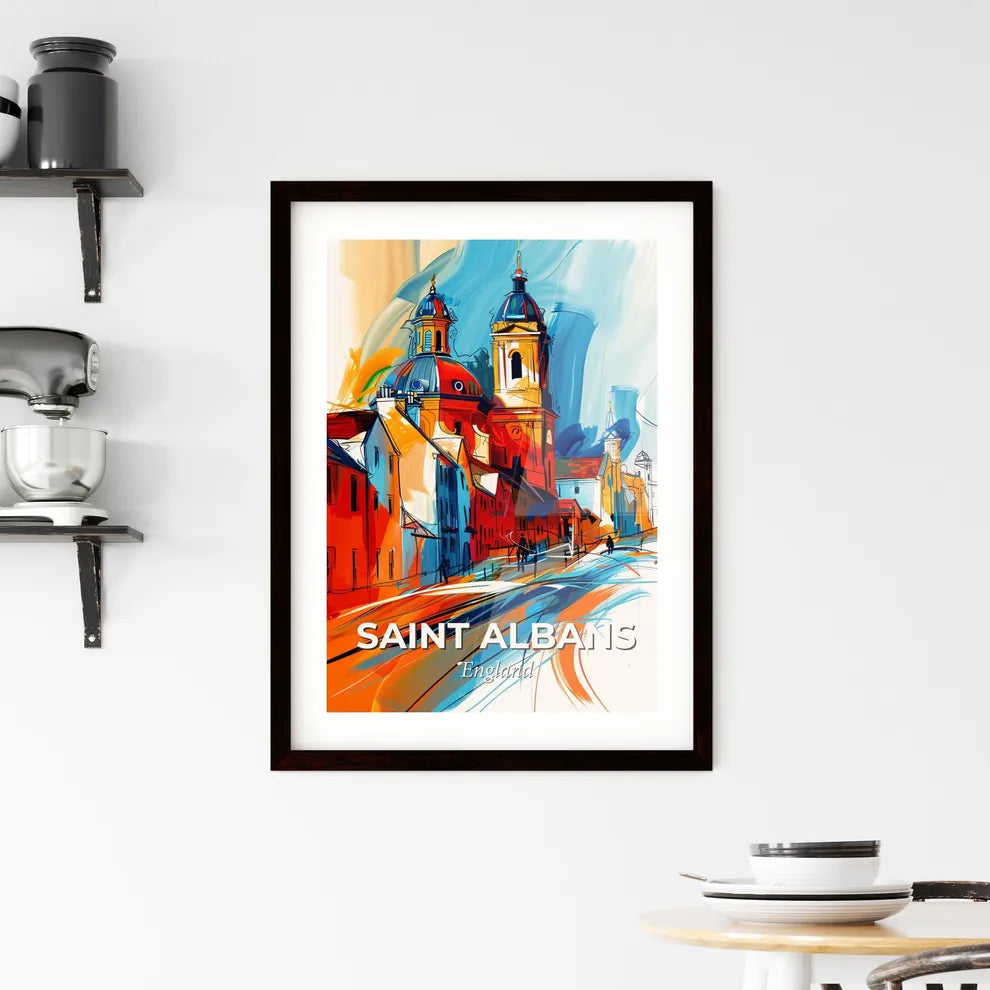 Vibrant Saint Albans, England Framed Print