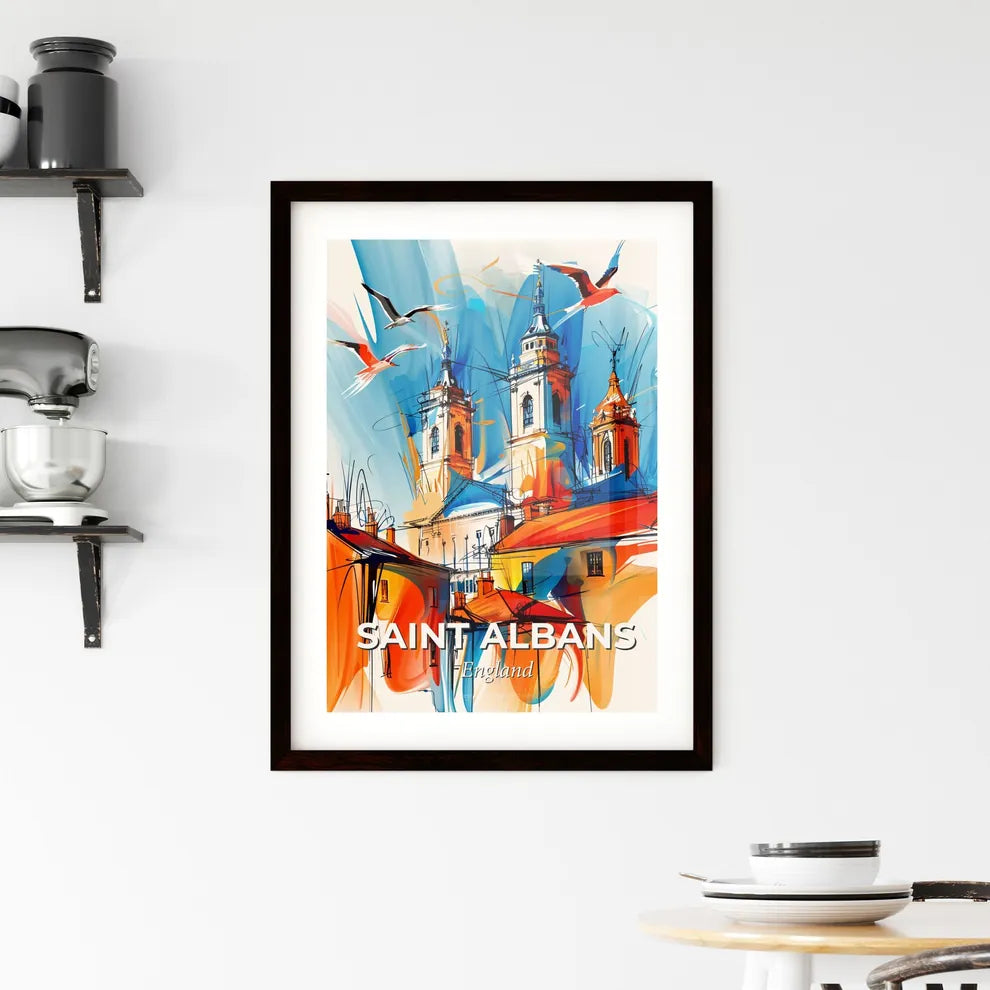 Vibrant Saint Albans, England Framed Print