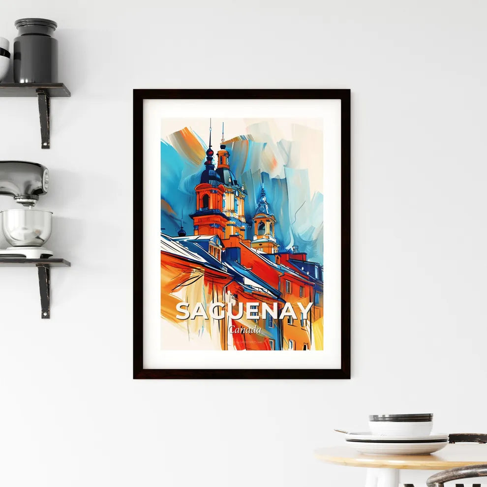 Vibrant Saguenay, Canada Framed Print