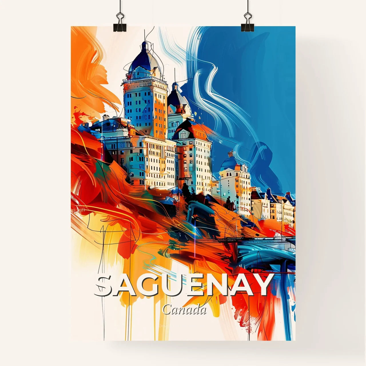 Vibrant Saguenay, Canada Poster