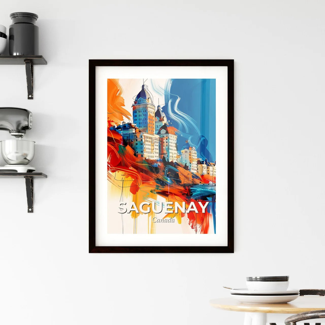 Vibrant Saguenay, Canada Framed Print