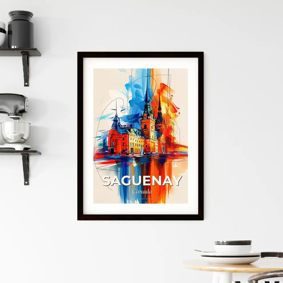 Vibrant Saguenay, Canada Framed Print