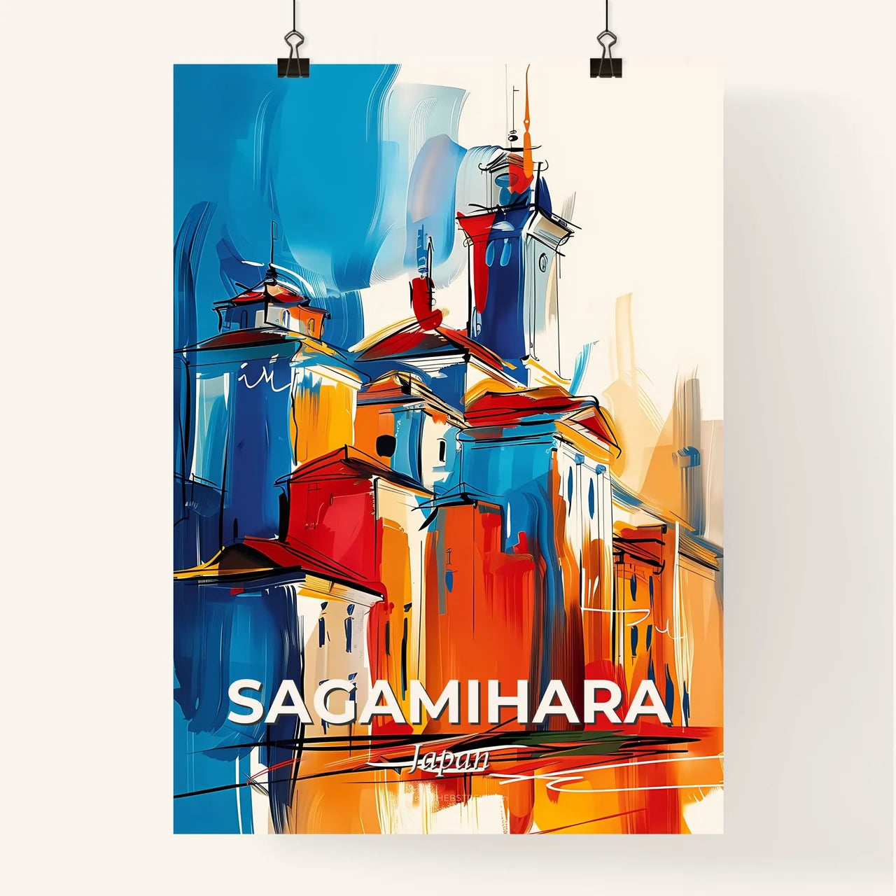 Vibrant Sagamihara, Japan Poster