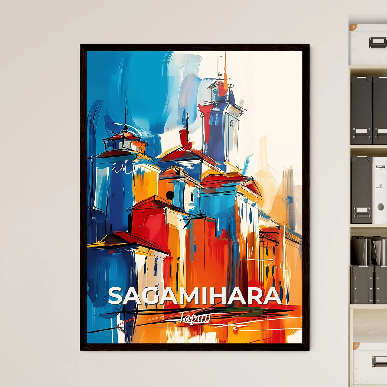 Vibrant Sagamihara, Japan Art Print
