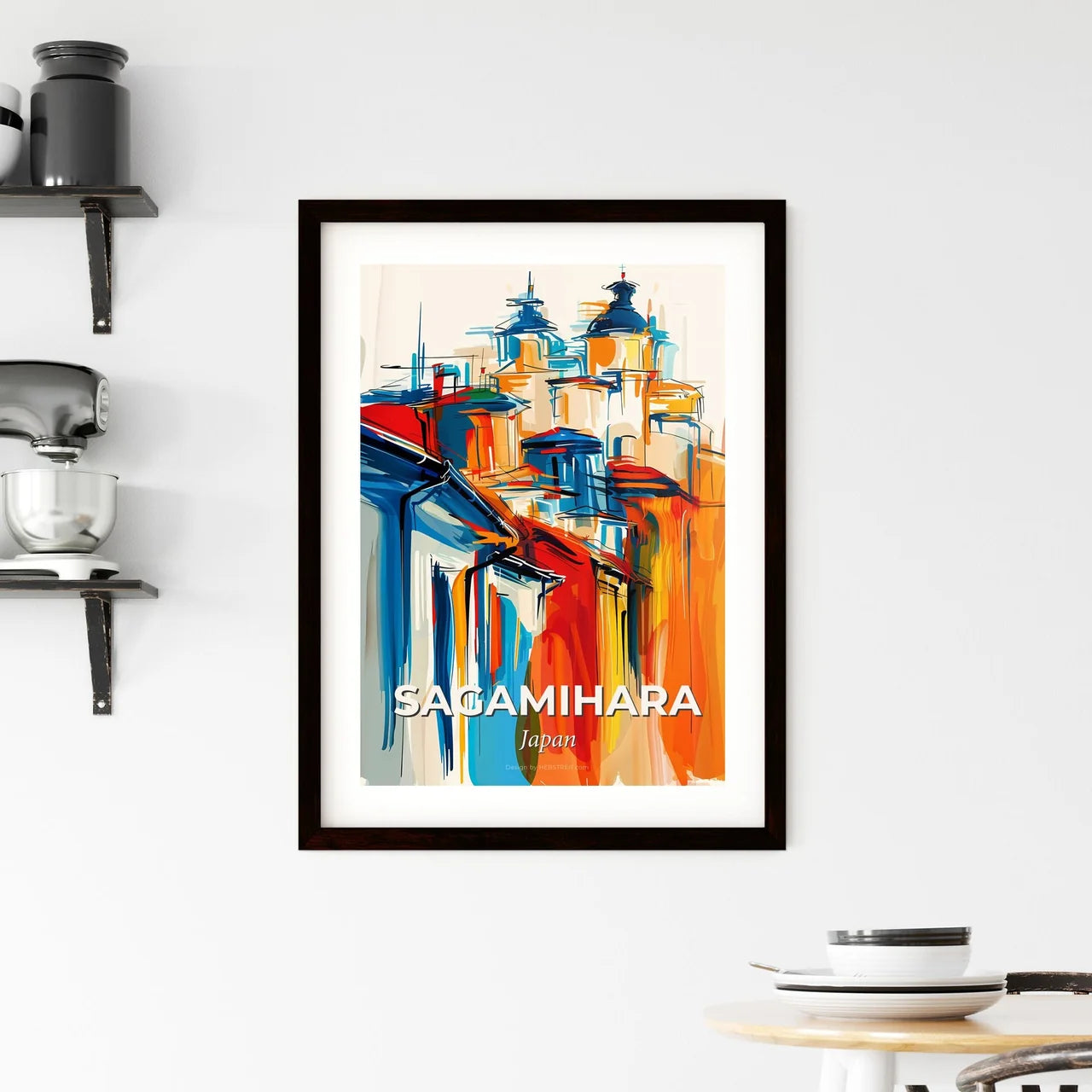 Vibrant Sagamihara, Japan Framed Print