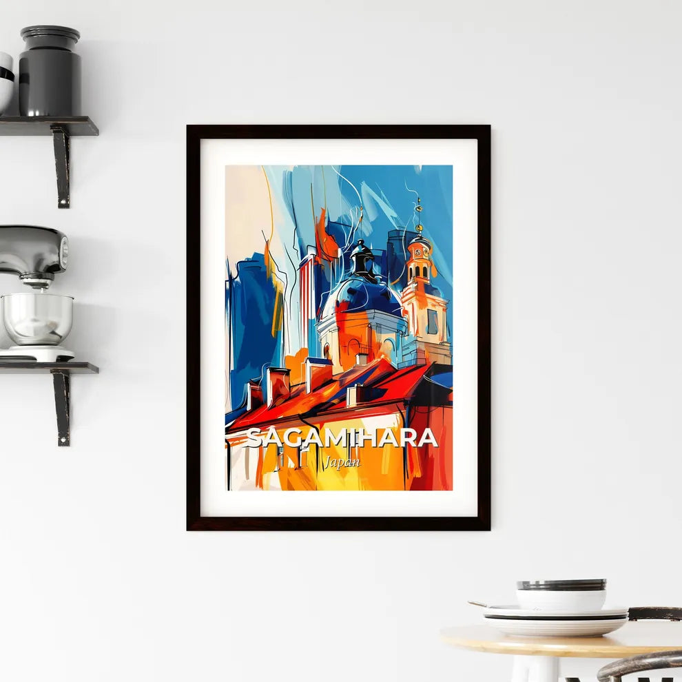 Vibrant Sagamihara, Japan Framed Print