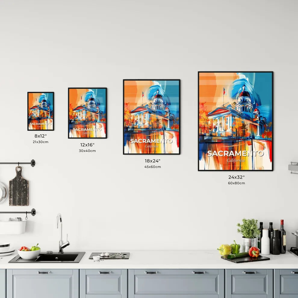 Vibrant Sacramento, California Kitchen Art