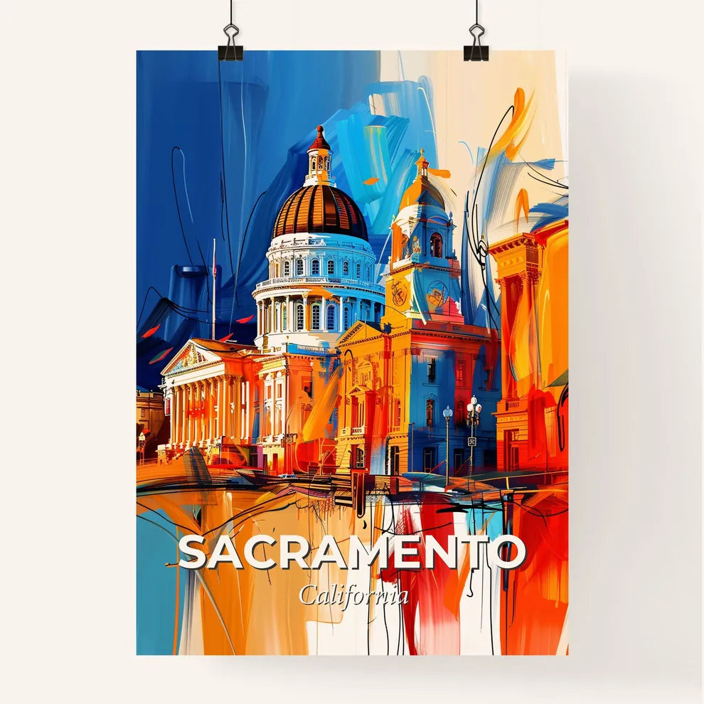 Vibrant Sacramento, California Poster